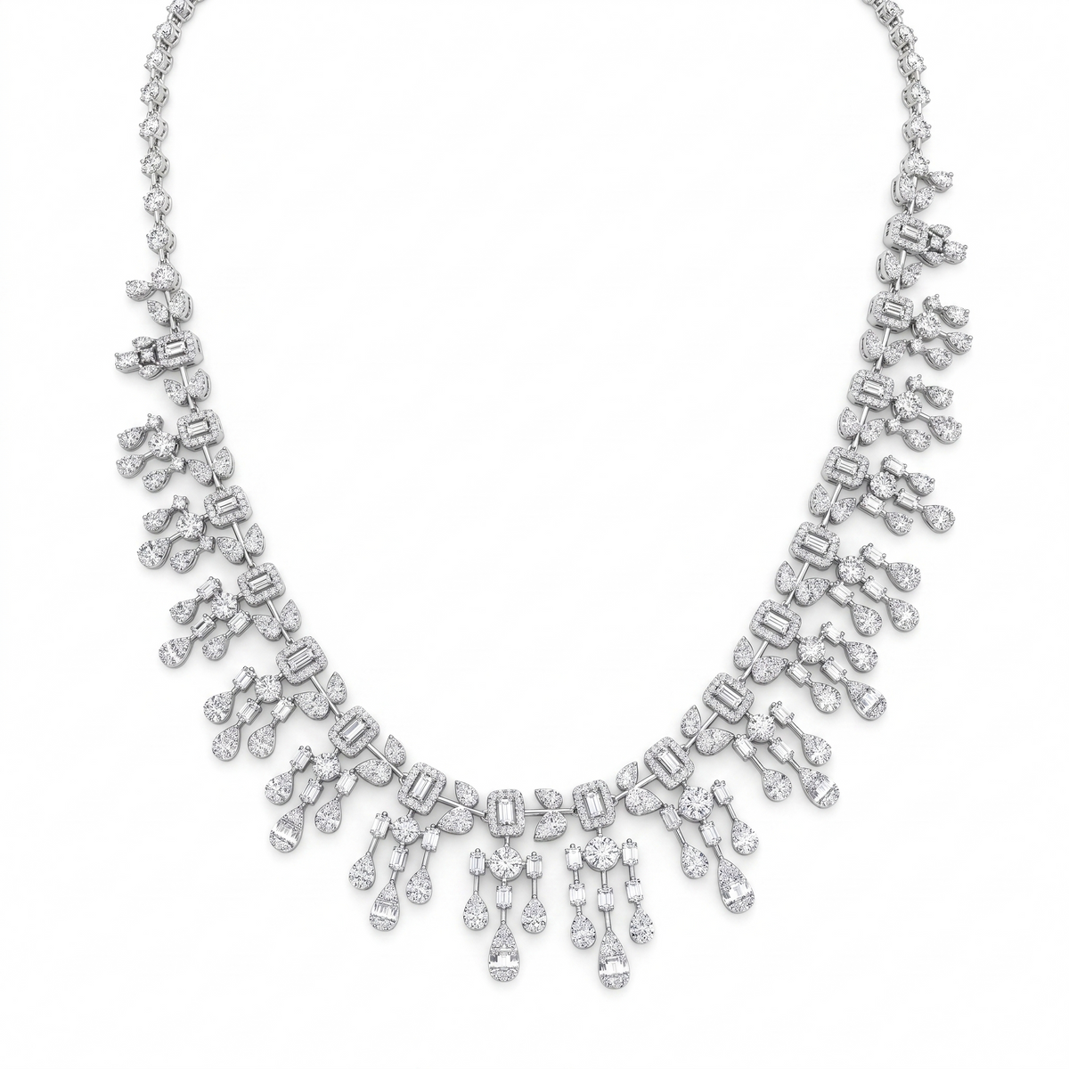 American Diamond Complete Bridal Jewelry Set in 925 Sterling Silver