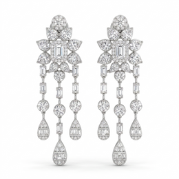 American Diamond Complete Bridal Jewelry Set in 925 Sterling Silver