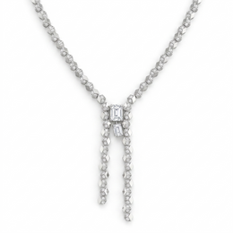 American Diamond Geometric Complete Jewelry Set in 925 Sterling Silver