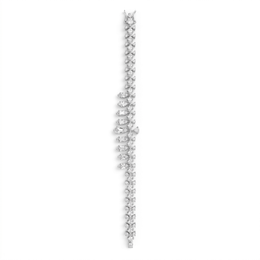 American Diamond Art Deco Baguette Complete Jewelry Set in 925 Sterling Silver