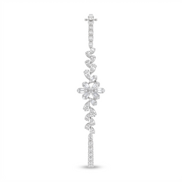 American Diamond Floral Leaf Complete Jewelry Set in 925 Sterling Silver