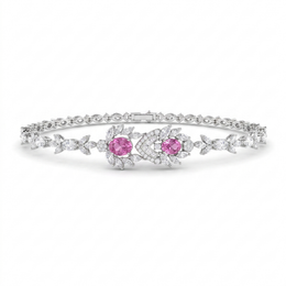 Multicolor American Diamond Pear-Cut Jewelry Set in 925 Sterling Silver