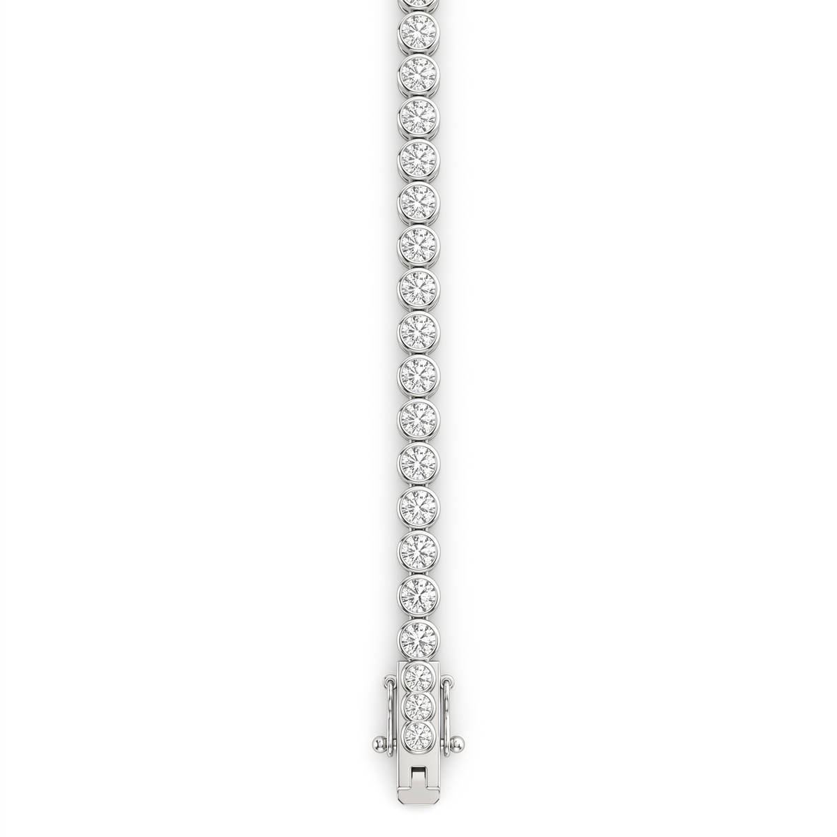 Classic Round American Diamond Tennis Bracelet in 925 Sterling Silver Main image