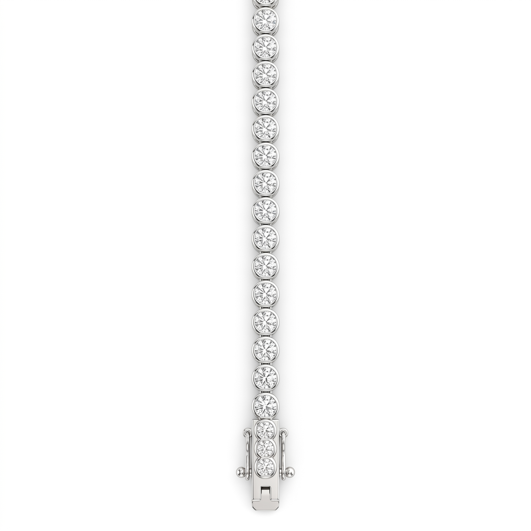 Classic Round American Diamond Tennis Bracelet in 925 Sterling Silver