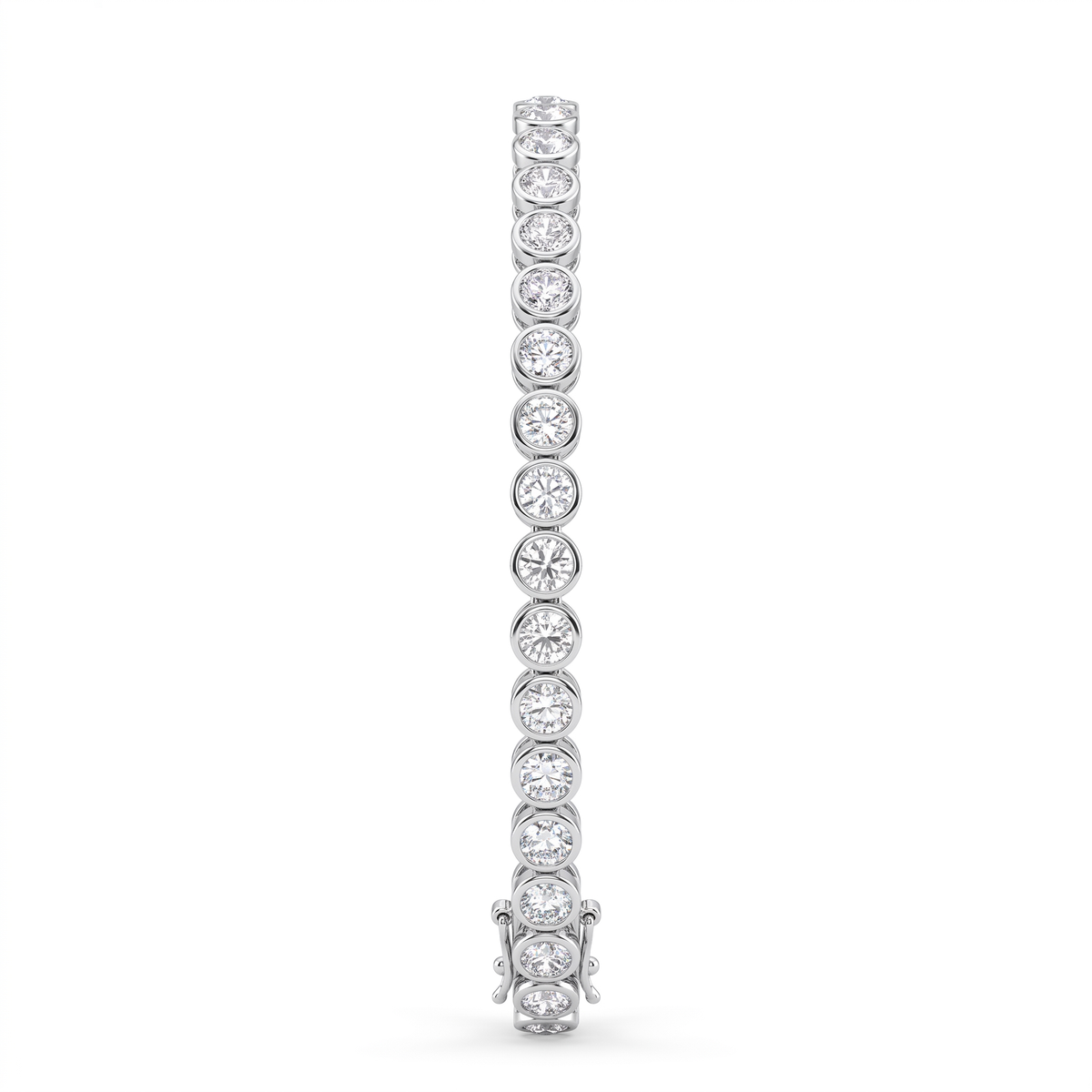 Classic Round American Diamond Tennis Bracelet in 925 Sterling Silver
