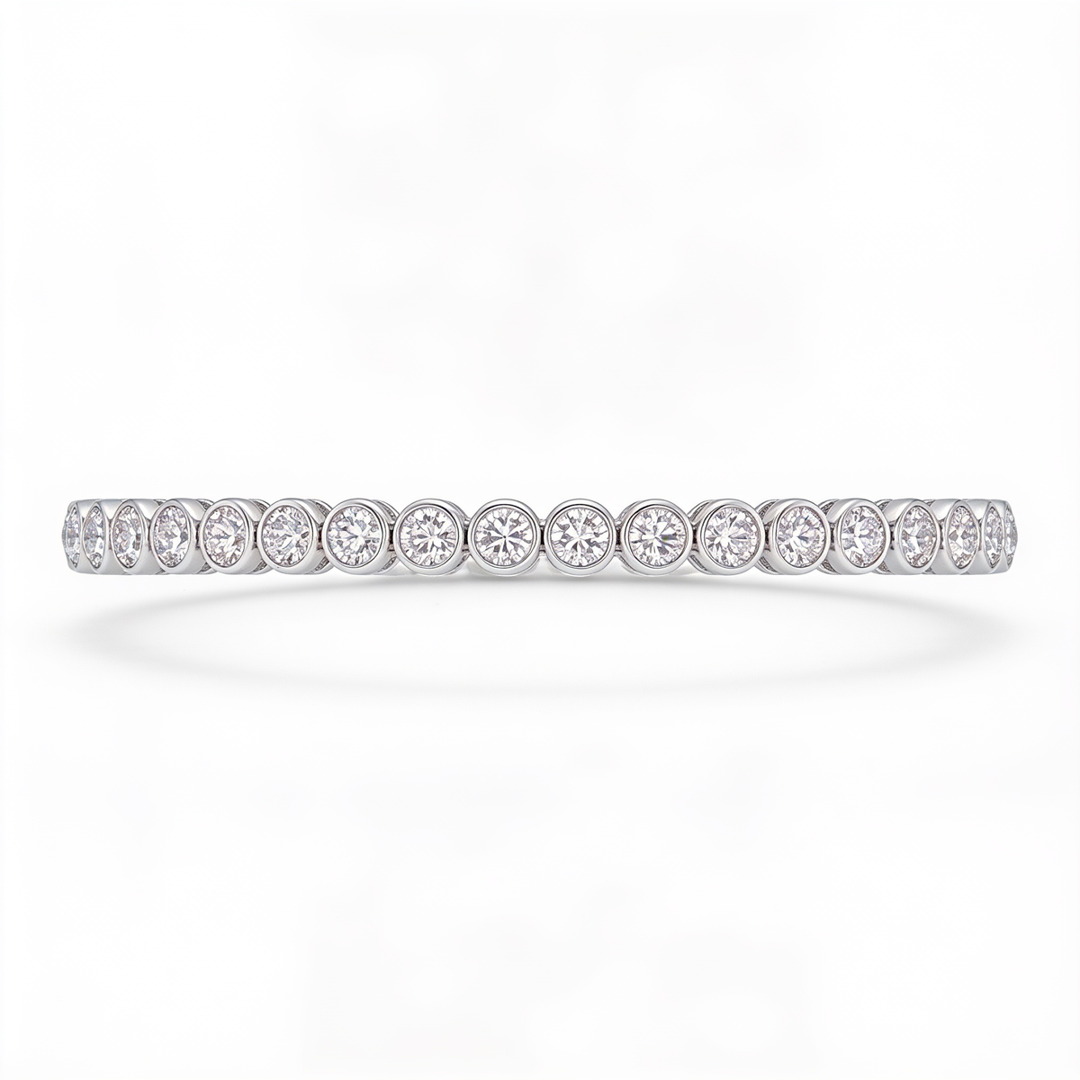 Classic Round American Diamond Tennis Bracelet in 925 Sterling Silver