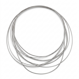 Minimalist Multi-Strand 925 Sterling Silver Layered Wire Necklace
