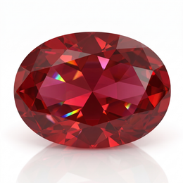 IGI Certified Laboratory Grown Ruby | 6.67 Carat Oval Brilliant Cut | Premium Red Gemstone