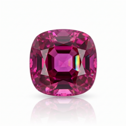 IGI Certified Laboratory Grown Pink Sapphire | 5.23 Carat Square Cushion Mixed Cut | Vibrant Pink Gemstone