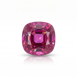 IGI Certified Laboratory Grown Pink Sapphire | 5.23 Carat Square Cushion Mixed Cut | Vibrant Pink Gemstone