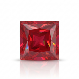 IGI Certified Laboratory Grown Ruby | 1.24 Carat Princess Cut | Purplish Red Gemstone