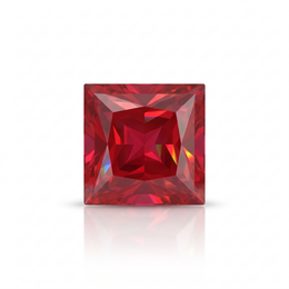 IGI Certified Laboratory Grown Ruby | 1.28 Carat Princess Cut | Purplish Red Gemstone