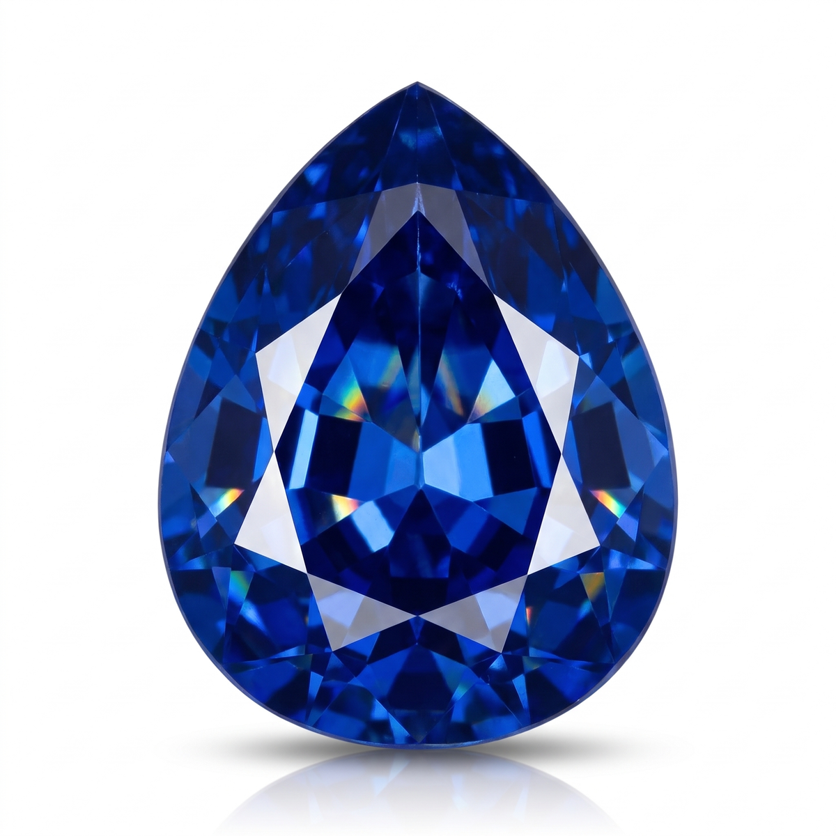 IGI Certified Laboratory Grown Blue Spinel | 17.23 Carat Pear Mixed Cut | Premium Statement Gemstone