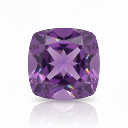 IGI Certified Laboratory Grown Pink Sapphire | 2.91 Carat Square Cushion Mixed Cut | Elegant Purplish Pink Gemstone