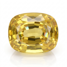 IGI Certified Laboratory Grown Yellow Sapphire | 32.67 Carat Cushion Mixed Cut | Exceptional Luxury Statement Gemstone