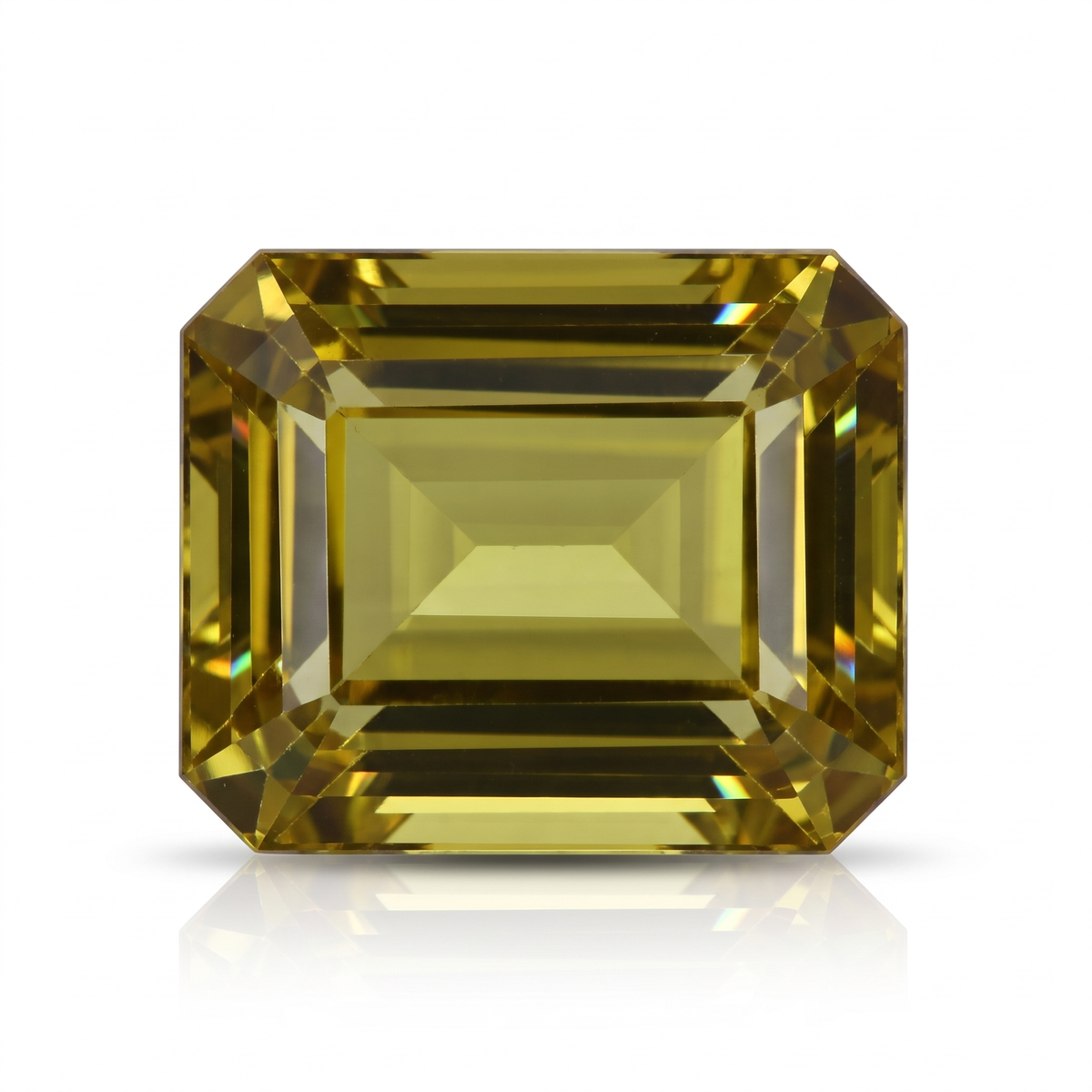 IGI Certified Laboratory Grown Yellow Sapphire | 28.86 Carat Emerald Cut | High-End Luxury Statement Gemstone