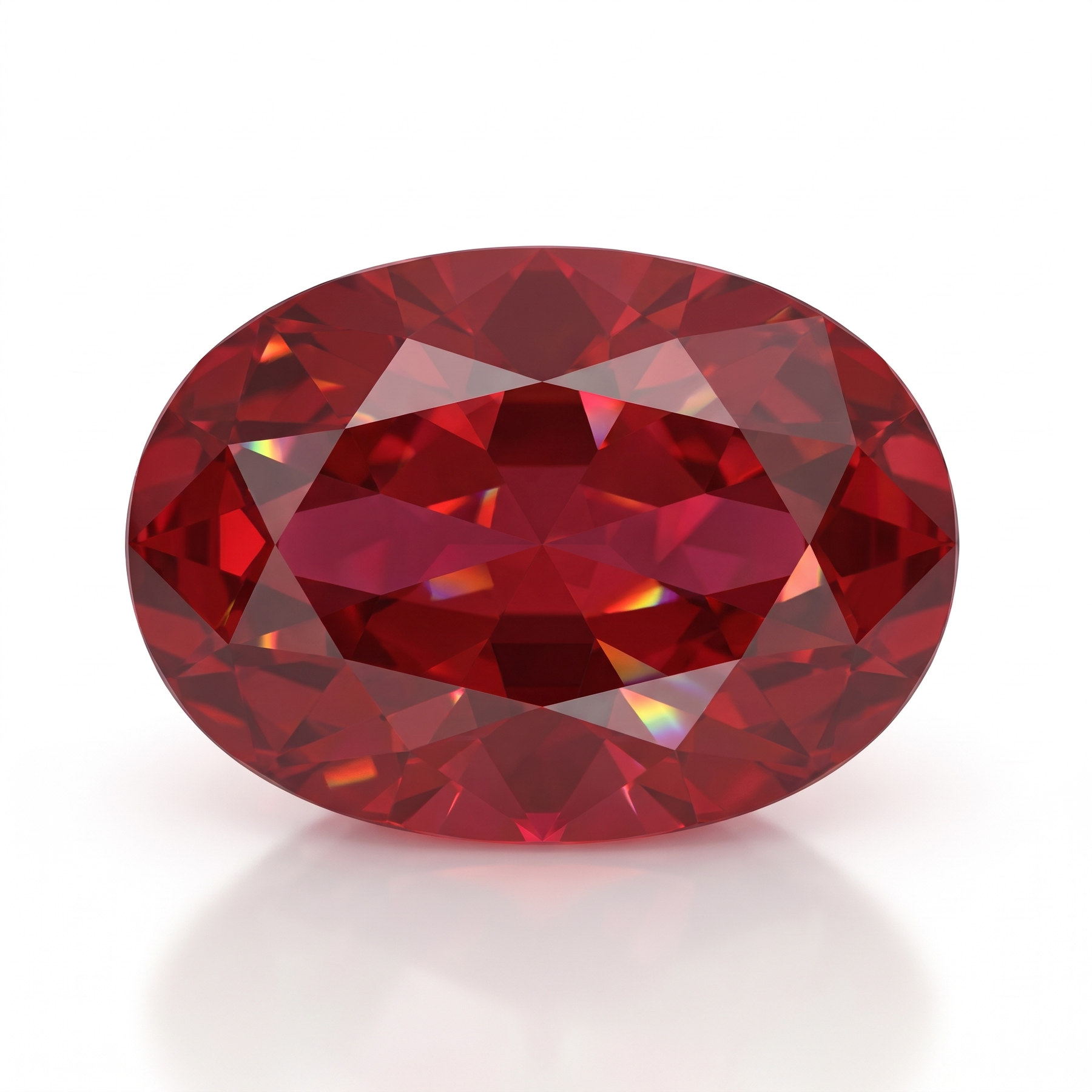 IGI Certified Laboratory Grown Ruby | 7.02 Carat Oval Brilliant Cut | Premium Red Gemstone