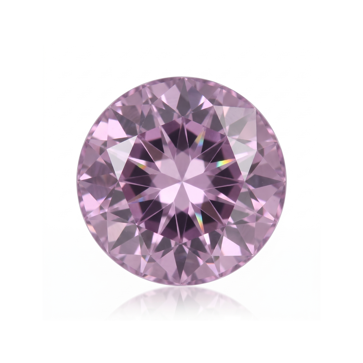 IGI Certified Laboratory Grown Pink Sapphire | 10.22 Carat Round Mixed Cut | Premium Statement Gem Main image
