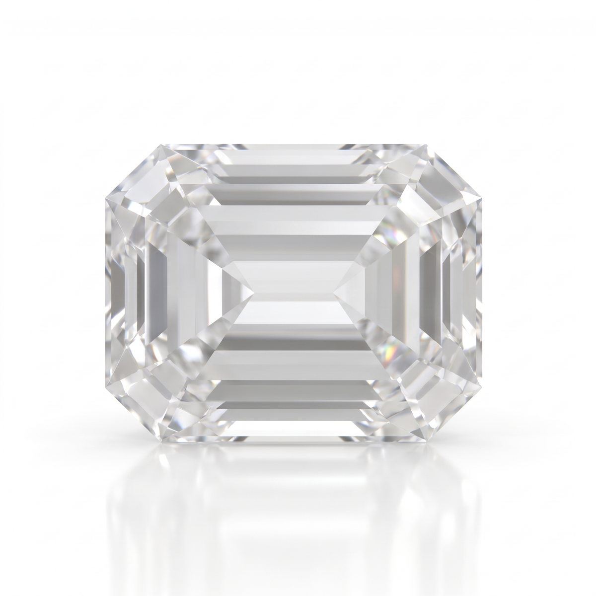 IGI Certified Laboratory Grown Colorless Sapphire | 7.05 Carat Emerald Cut | Luxury Statement Gemstone Main image