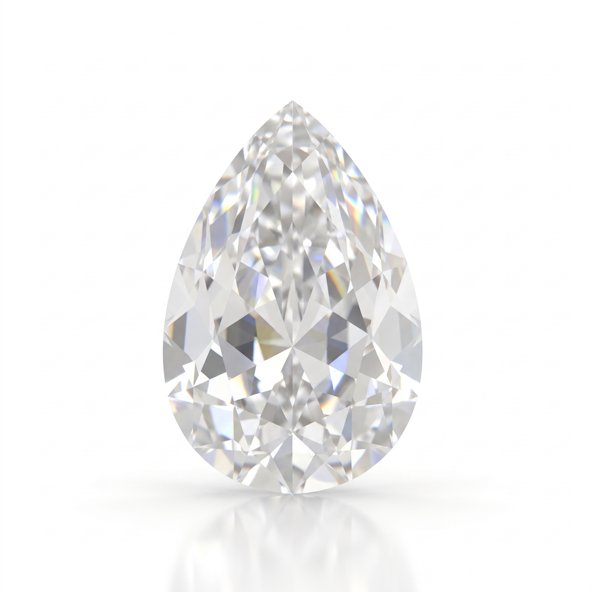 IGI Certified Laboratory Grown Colorless Sapphire | 5.38 Carat Pear Mixed Cut | Luxury Clear Gemstone Main image