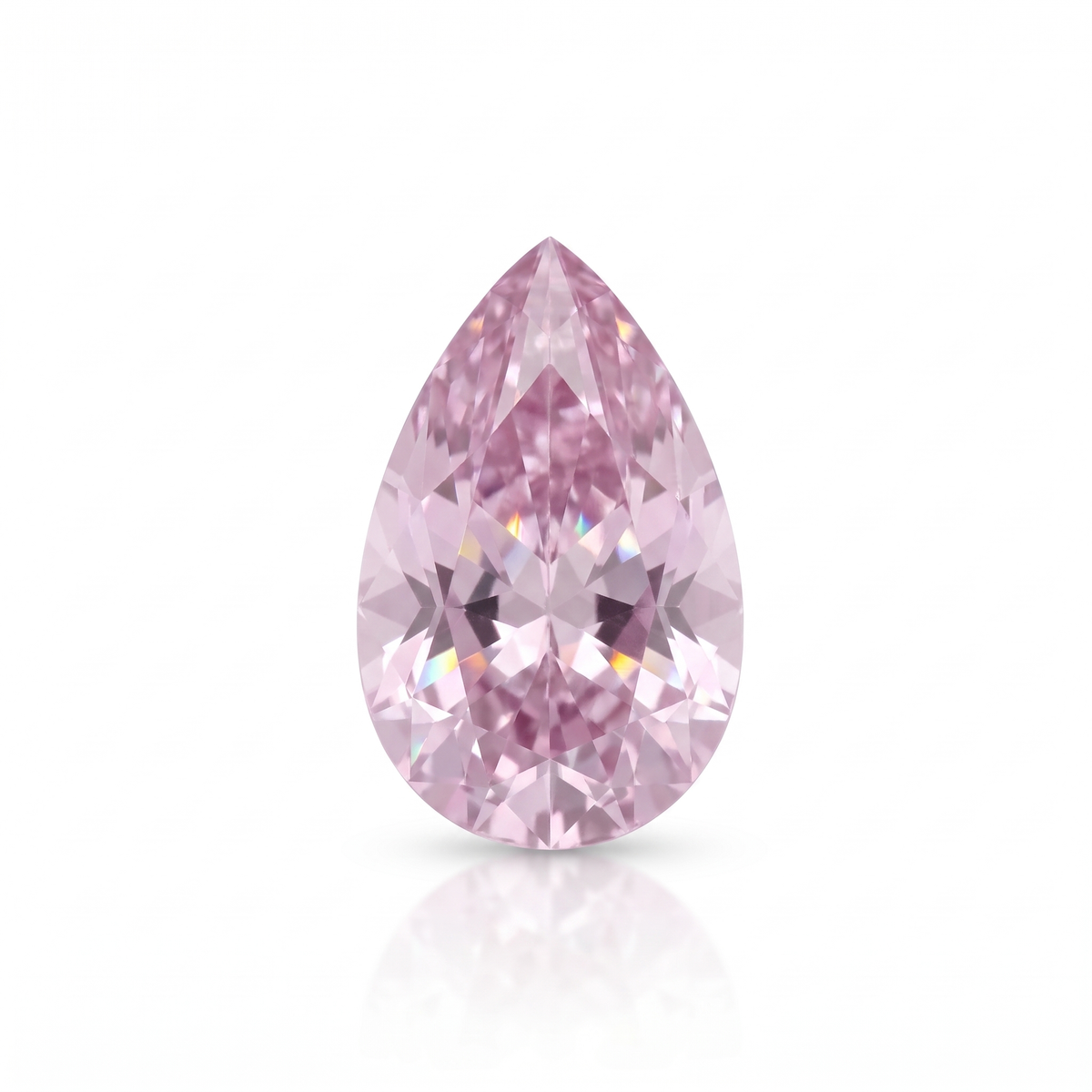 IGI Certified Laboratory Grown Pink Sapphire | 5.87 Carat Pear Mixed Cut | Luxury Statement Gemstone