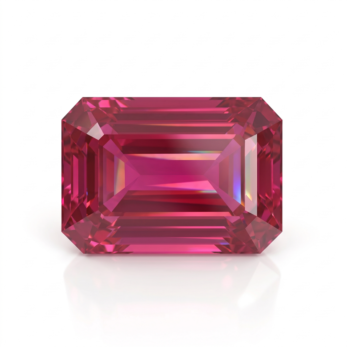 IGI Certified Laboratory Grown Ruby | Cushion Modified Brilliant Cut | 0.61 Carat Fine Red Gemstone