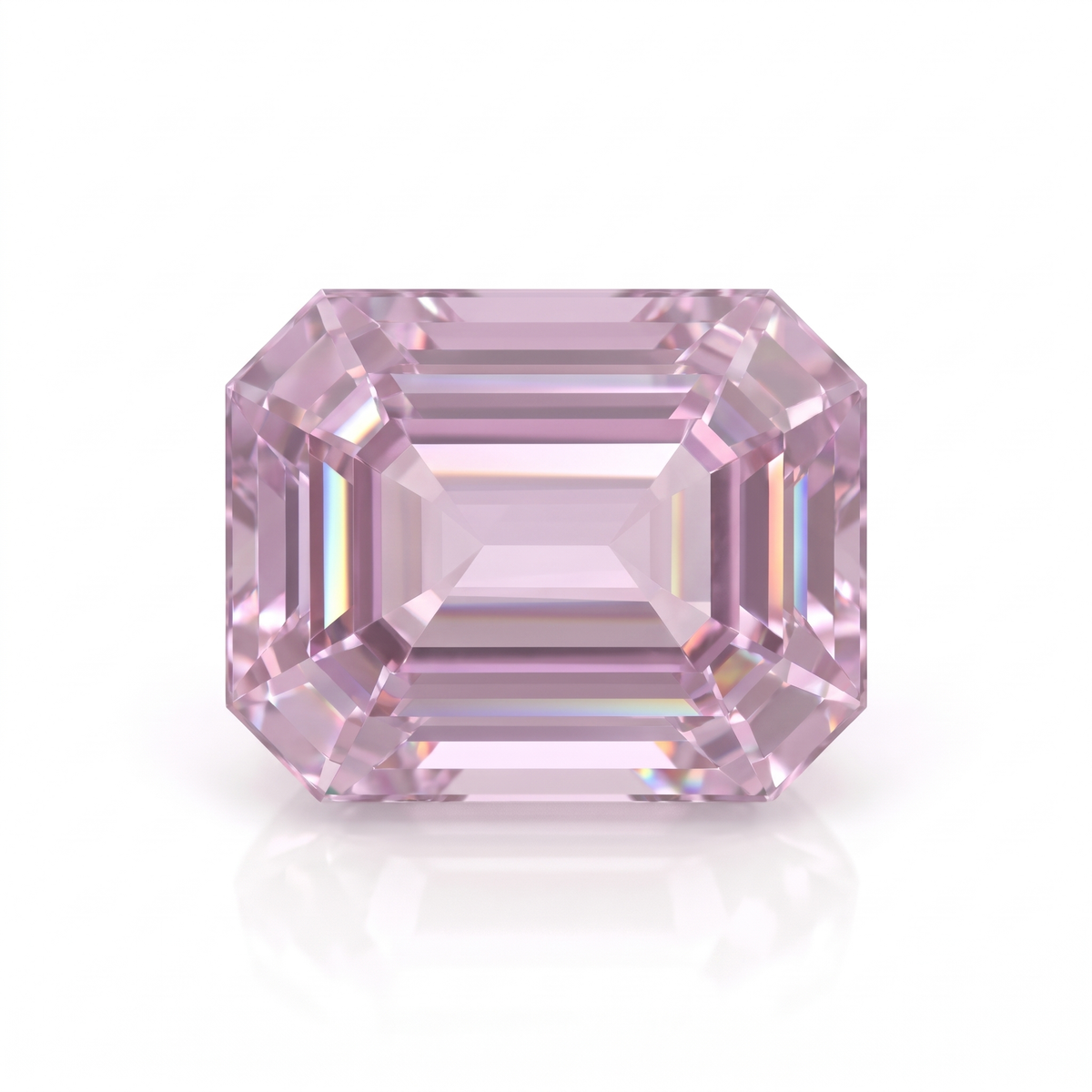 IGI Certified Laboratory Grown Pink Sapphire | 2.91 Carat Emerald Cut | Fine Luxury Gemstone