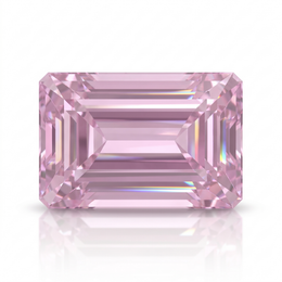 IGI Certified Laboratory Grown Pink Sapphire | 7.86 Carat Rectangular Step Cut | Luxury Statement Gemstone