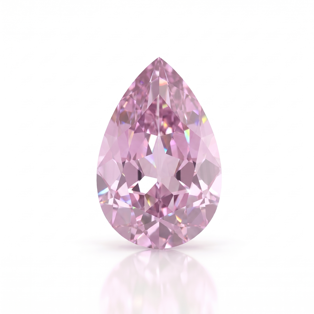 IGI Certified Laboratory Grown Pink Sapphire | 4.79 Carat Pear Mixed Cut | Luxury Gemstone Main image