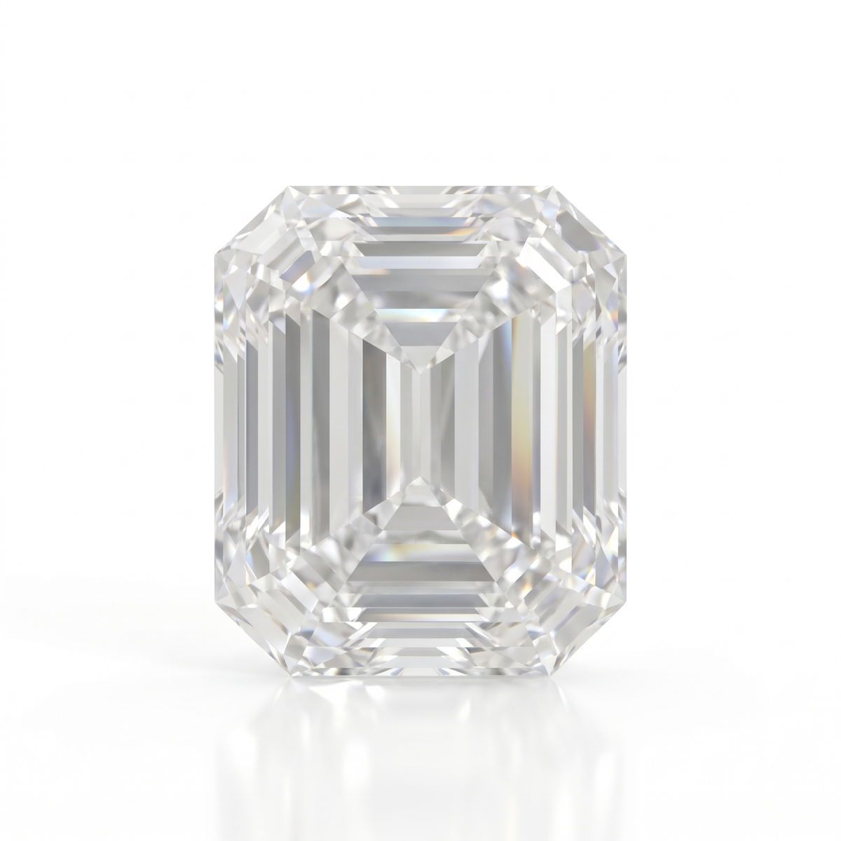 IGI Certified Laboratory Grown Colorless Sapphire | 9.82 Carat Emerald Cut | Luxury Gemstone Main image