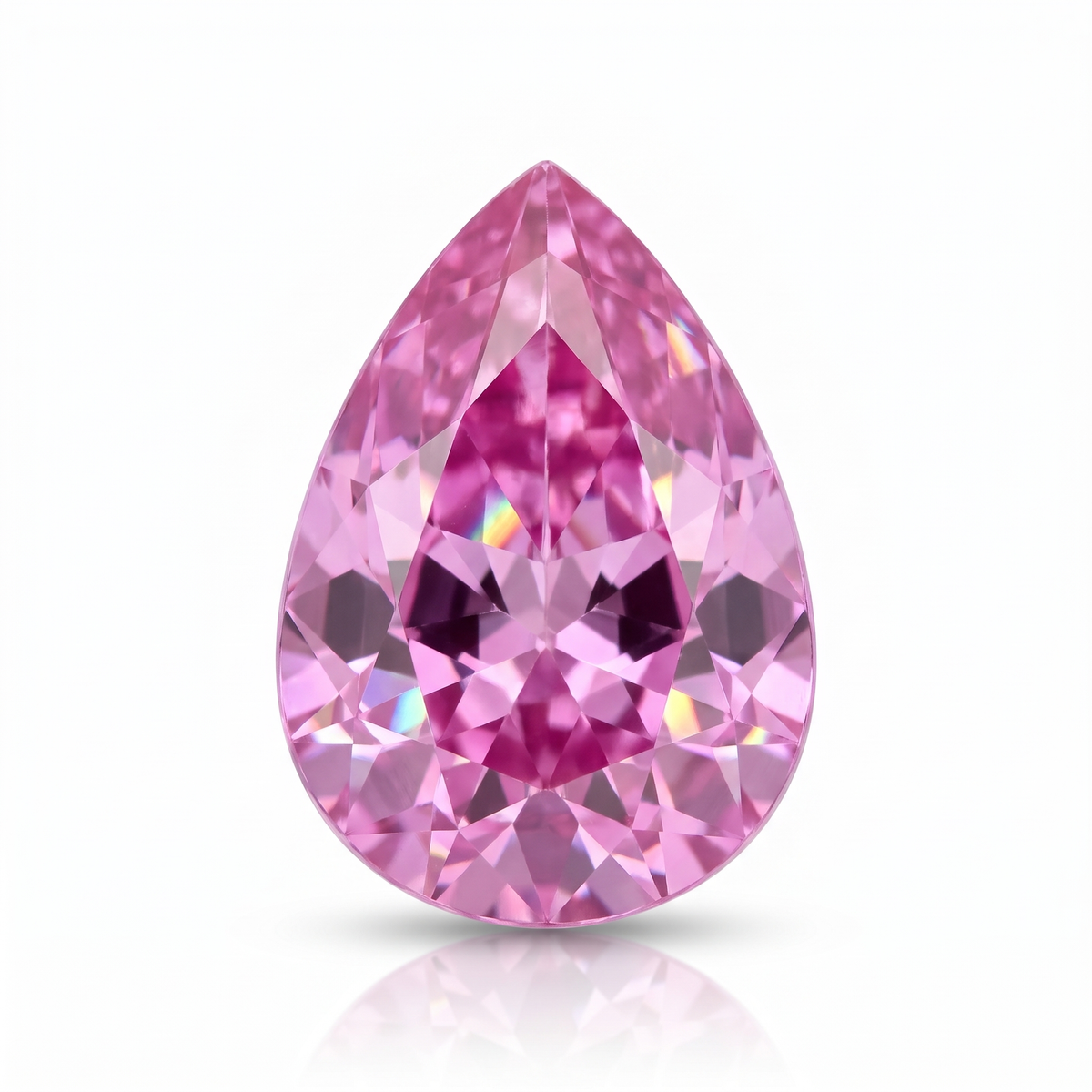 IGI Certified Laboratory Grown Purplish Pink Sapphire | 5.04 Carat Pear Mixed Cut | Luxury Gemstone