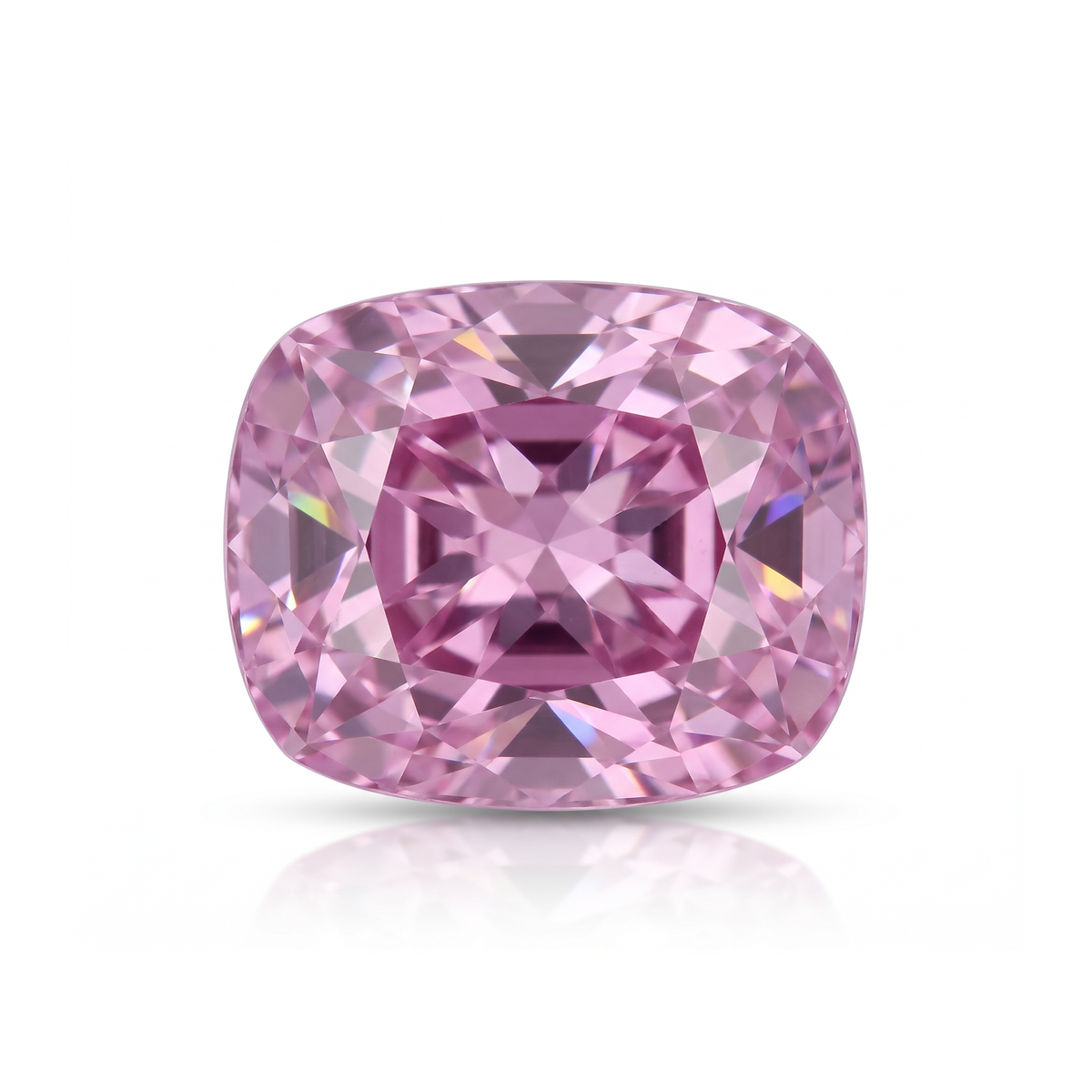 IGI Certified Laboratory Grown Pink Sapphire | 10.41 Carat Cushion Mixed Cut | Luxury Gemstone Main image