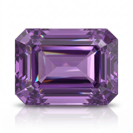 IGI Certified Laboratory Grown Violethish Purple Sapphire | 10.47 Carat Emerald Cut | Luxury Gemstone