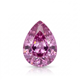 IGI Certified Laboratory Grown Purplish Pink Sapphire | 5.76 Carat Pear Mixed Cut | Luxury Gemstone