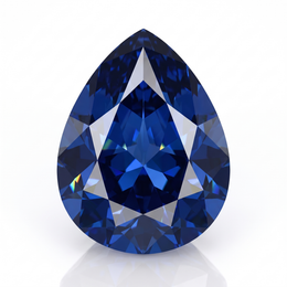 IGI Certified Laboratory Grown Blue Sapphire | 17.00 Carat Pear Mixed Cut | Luxury Gemstone