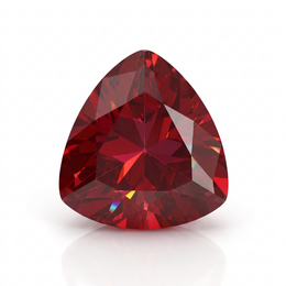 IGI Certified Laboratory Grown Ruby | 1.53 Carat Trillion Cut | Purplish Red