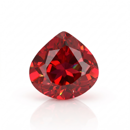 IGI Certified Laboratory Grown Ruby | 8.06 Carat Pear Cut | Purplish Red