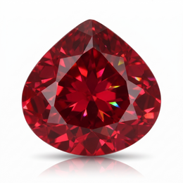 IGI Certified Laboratory Grown Ruby | 9.20 Carat Pear Cut | Purplish Red