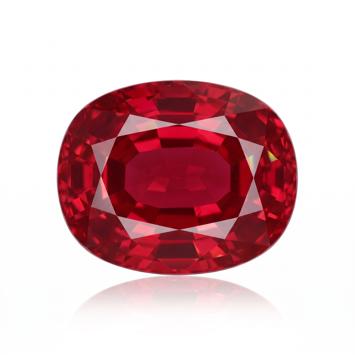IGI Certified Laboratory Grown Ruby | 30.55 Carat Oval Cut | Vivid Red