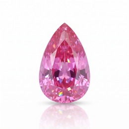 IGI Certified Laboratory Grown Pink Sapphire | 7.48 Carat Pear Mixed Cut | Luxury Statement Gemstone