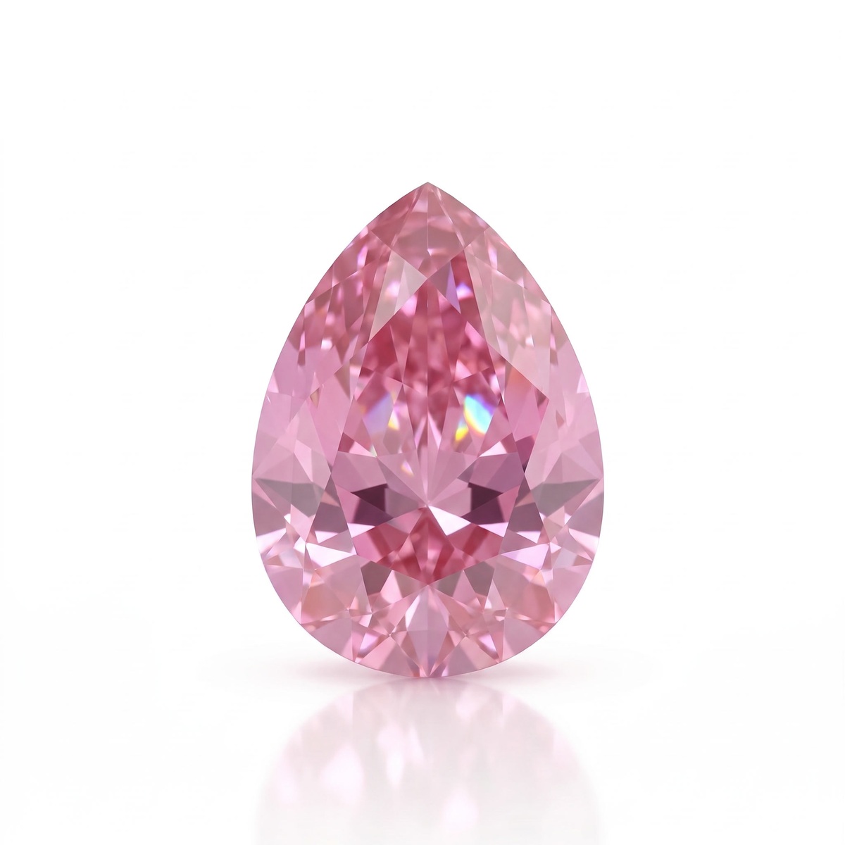 IGI Certified Laboratory Grown Pink Sapphire | 1.39 Carat Pear Mixed Cut | Elegant Fine Gemstone Main image