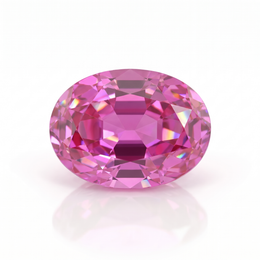 IGI Certified Laboratory Grown Pink Sapphire | 12.85 Carat Oval Mixed Cut | Luxury Statement Gemstone