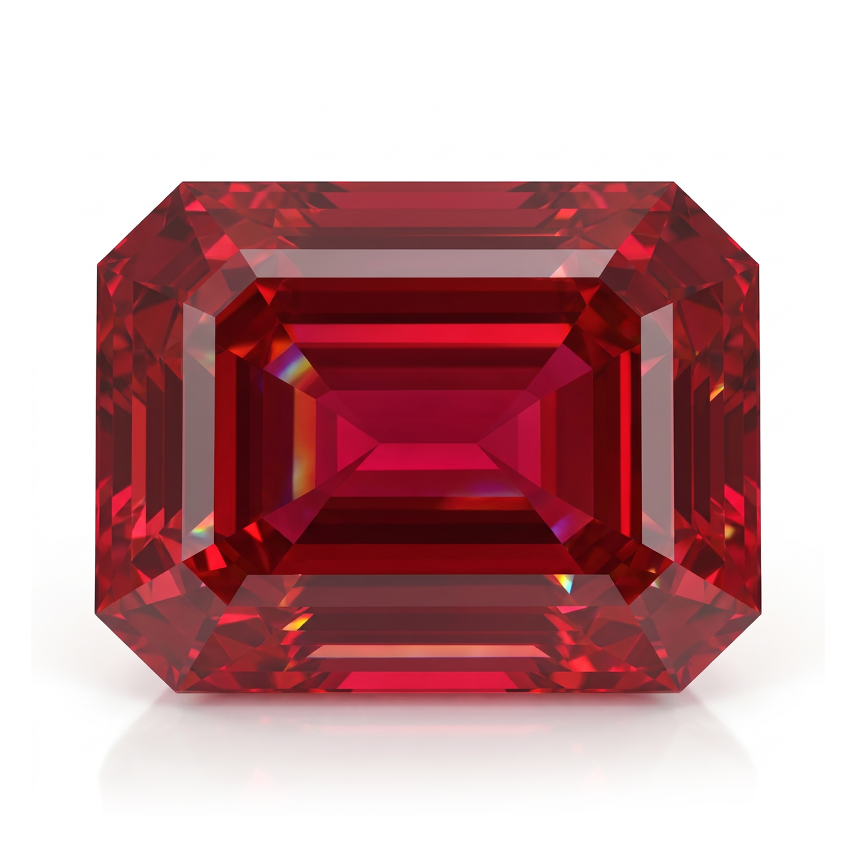 IGI Certified Laboratory Grown Ruby | 5.53 Carat Emerald Cut | Elegant Statement Gemstone