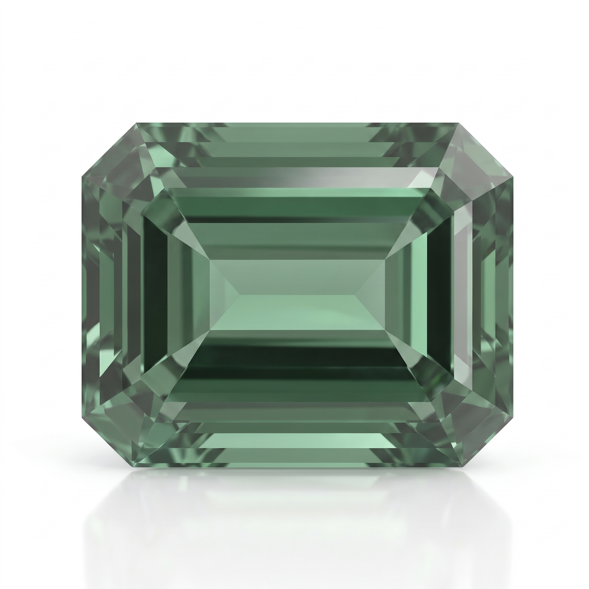 IGI Certified Laboratory Grown Green Spinel | 7.30 Carat Emerald Cut | Luxury Statement Gemstone