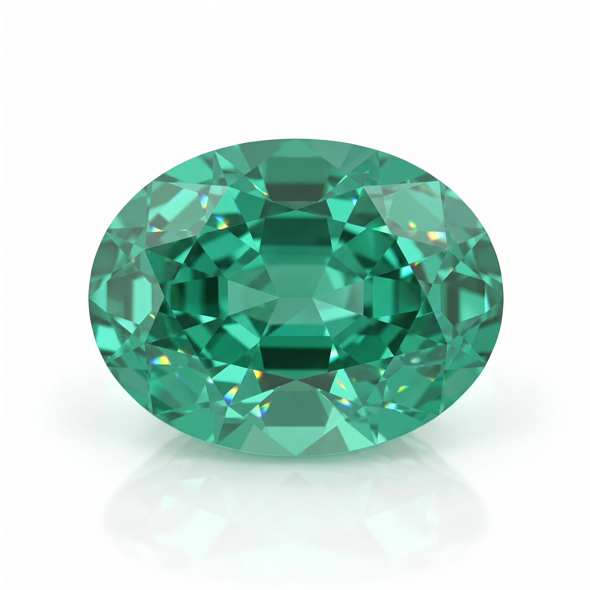 IGI Certified Laboratory Grown Green Spinel | 4.41 Carat Oval Mixed Cut | Luxury Gemstone