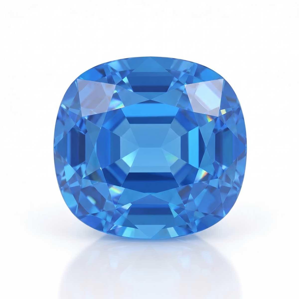 IGI Certified Laboratory Grown Blue Spinel | 3.86 Carat Square Cushion Mixed Cut | Luxury Gemstone Main image