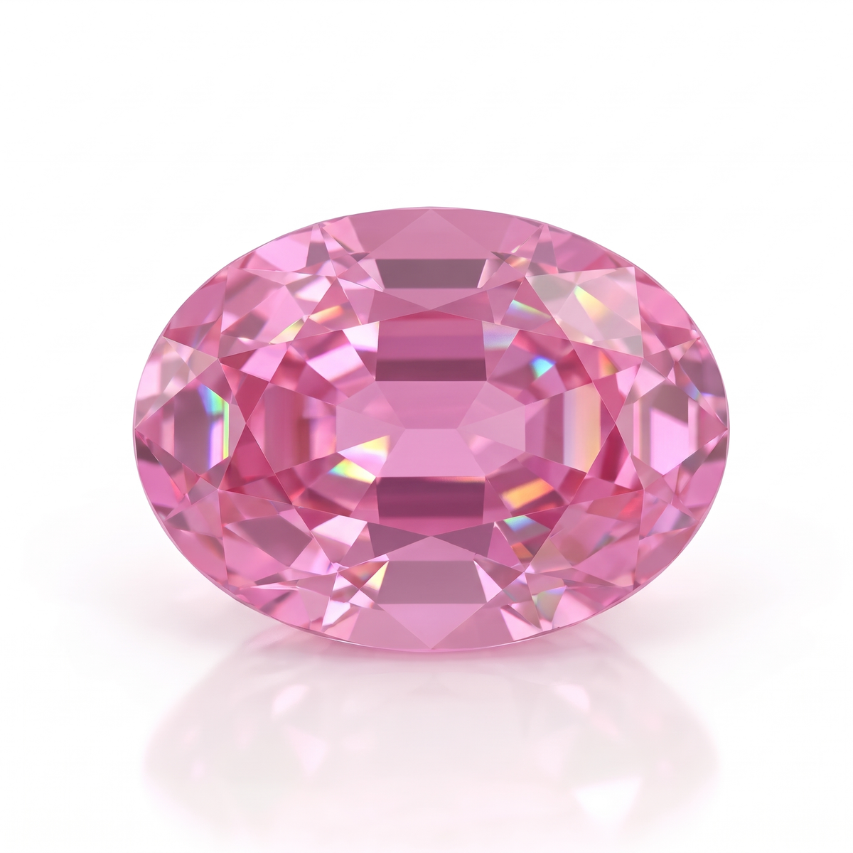 IGI Certified Laboratory Grown Orangy Pink Sapphire | 1.69 Carat Oval Mixed Cut | Luxury Gemstone Main image