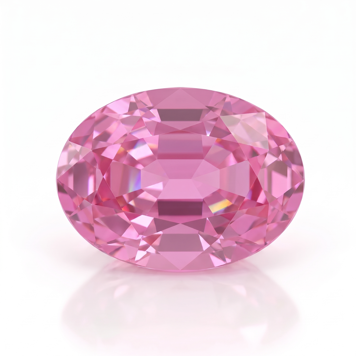 IGI Certified Laboratory Grown Orangy Pink Sapphire | 1.69 Carat Oval Mixed Cut | Luxury Gemstone