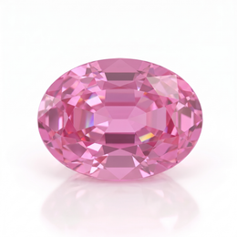 IGI Certified Laboratory Grown Orangy Pink Sapphire | 1.69 Carat Oval Mixed Cut | Luxury Gemstone