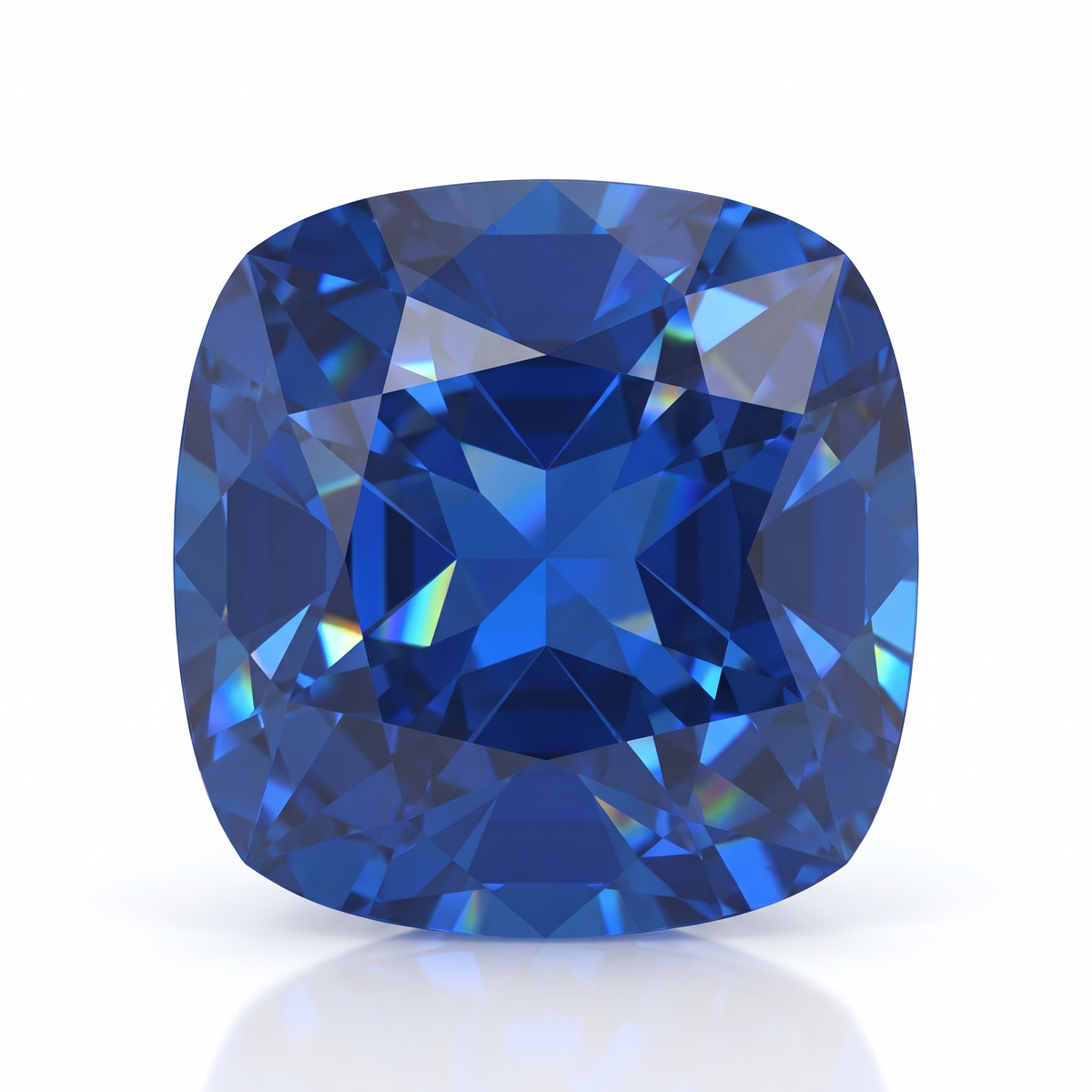 IGI Certified Laboratory Grown Blue Spinel | 11.99 Carat Square Cushion Mixed Cut | Luxury Statement